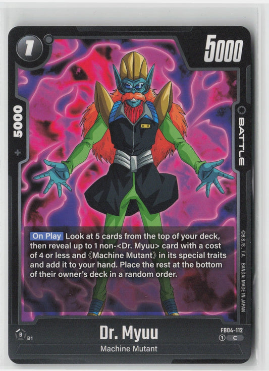 Dragon Ball Fusion World #FB04-112 Dr. Myuu - Poketcg