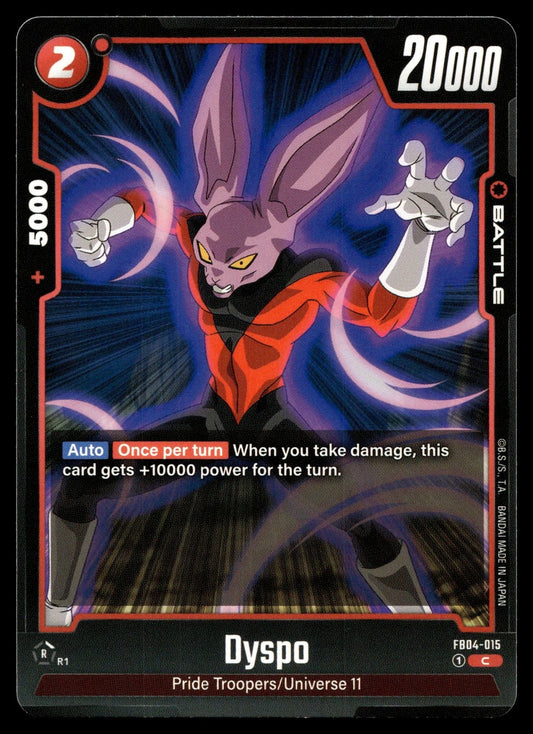 Dyspo: Ultra Limit (FB04-015) C - Dragon Ball Super Card Game Fusion World - PokeTCG