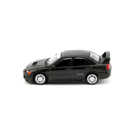 POP RACE Mitsubishi Lancer Evolution IV Dark Grey Metallic PR640327 – 1:64 Premium Diecast Model Car
