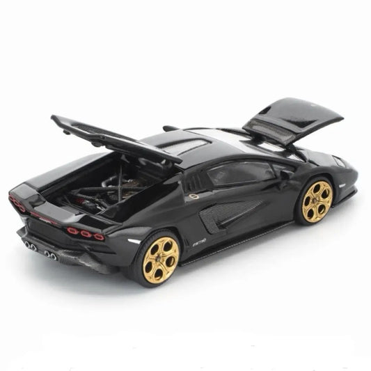 POP RACE Lamborghini Countach LPI 800-4 Deep Black PR640341 – 1:64 Premium Diecast Model Car
