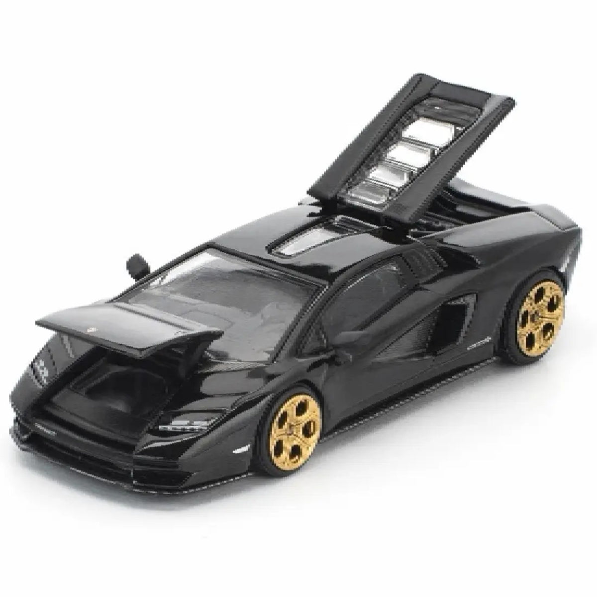 POP RACE Lamborghini Countach LPI 800-4 Deep Black PR640341 – 1:64 Premium Diecast Model Car
