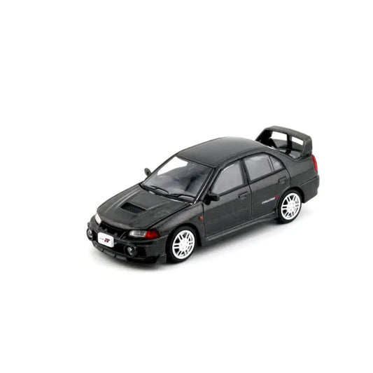 POP RACE Mitsubishi Lancer Evolution IV Dark Grey Metallic PR640327 – 1:64 Premium Diecast Model Car