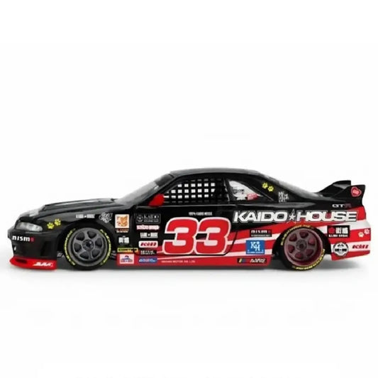 Kaido House x MINI GT Nissan Skyline GT-R R33 Black Kaido Cat KHMG276 – 1:64 Premium Diecast Model Car