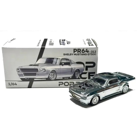 POP RACE Shelby Mustang GT500 1967 – 1:64 Premium American Muscle Diecast Model Car