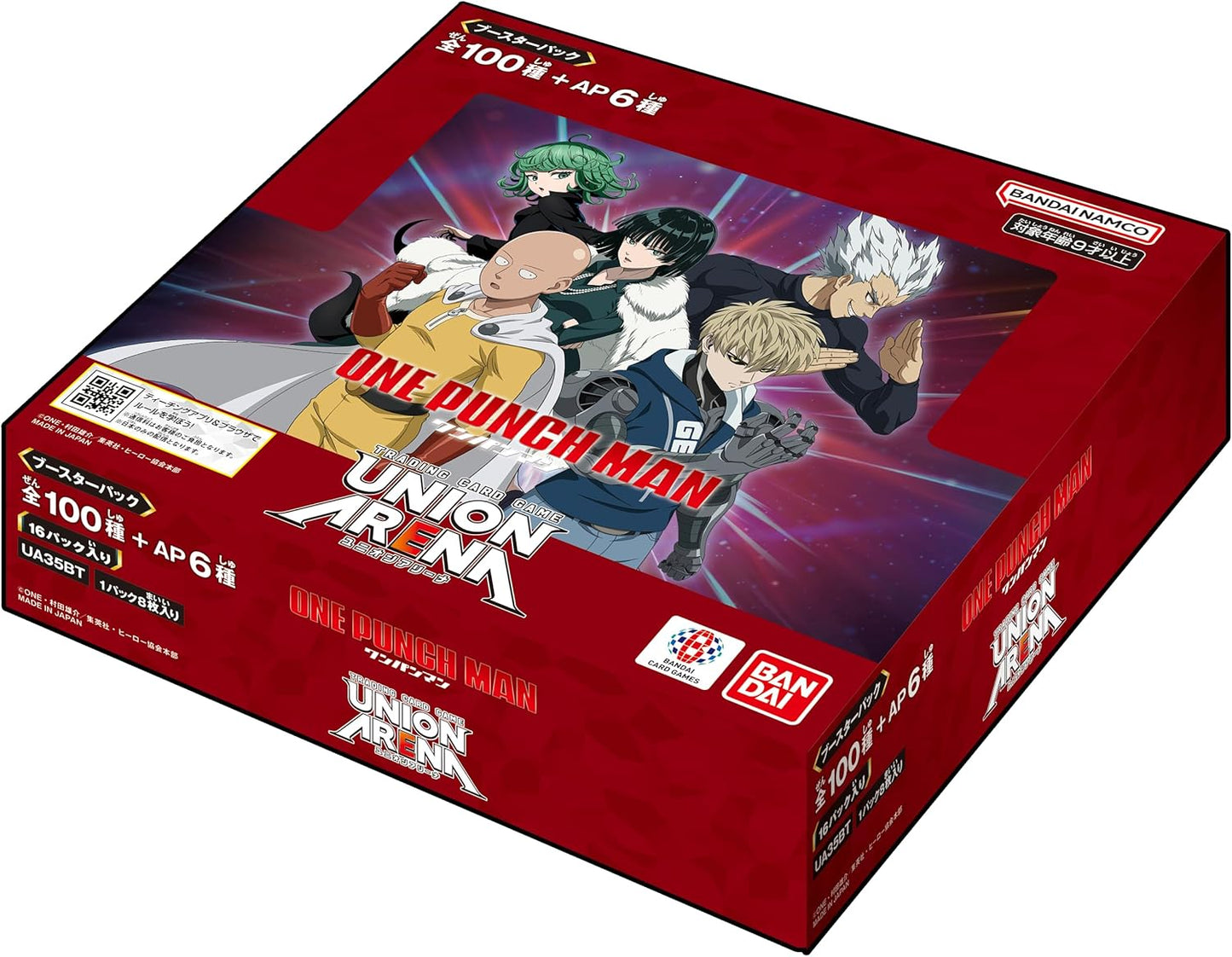 PokeTCG Union Arena One Punch Man UA35BT Japanese sealed booster box with 16 packs.