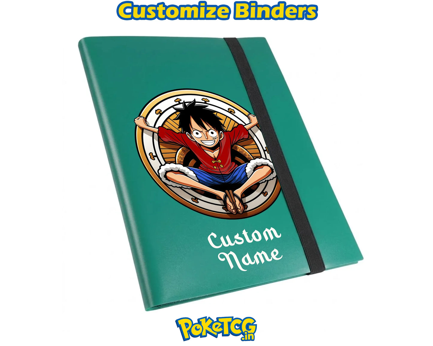 One Piece Straw Hat Crew TCG Album Personalized Name 9 Pocket Binder