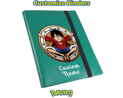 One Piece Straw Hat Crew TCG Album Personalized Name 9 Pocket Binder