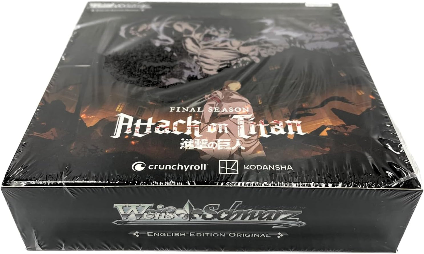 Sealed Weiss Schwarz Attack on Titan Final Season booster box English edition.