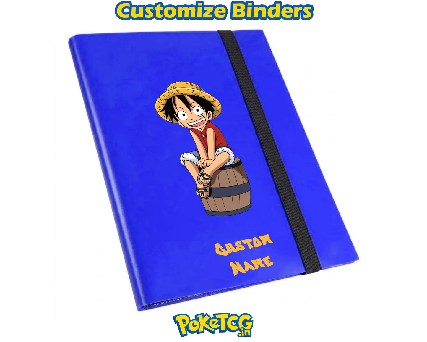 One Piece Straw Hat Crew TCG Album Personalized Name 9 Pocket Binder