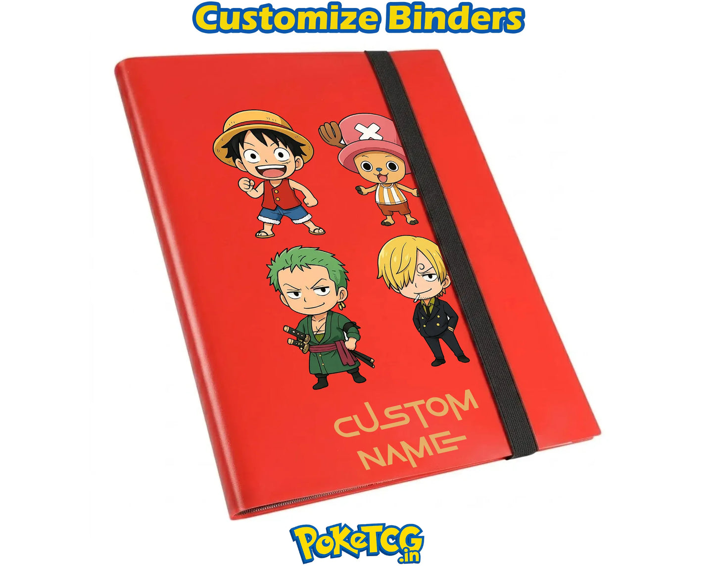 One Piece Straw Hat Crew TCG Album Personalized Name 9 Pocket Binder